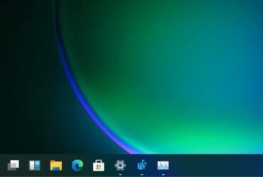 Barra de tarea Windows 11 tamaño grande