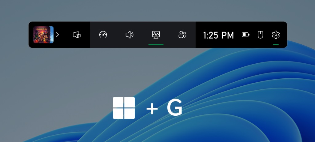 Barra de juego en Windows 11