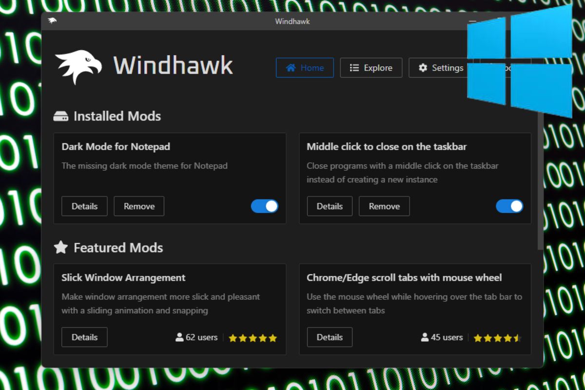 Conoce todo sobre Windhawk