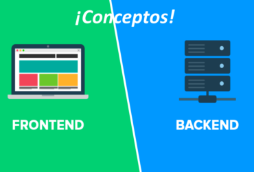¿Qué front end y back end?