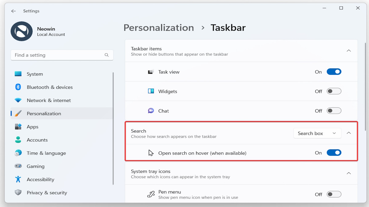Nueva característica llega a la barra de búsqueda de Windows 11